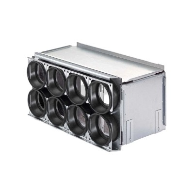 8-port Supply Filter Casing Manifold with 8" 200mm End Plate